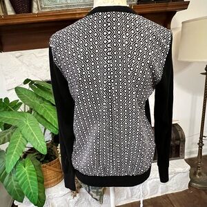 LOFT Black V-Neck Button-Up Cardigan Sweater Women’s Size Medium